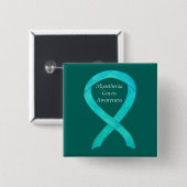 Myasthenia Gravis Awareness Ribbon Art Custom Butt Button (Vorne & Hinten)