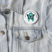 Myasthenia Gravis Awareness Ribbon Butterfly Button (Beispiel)
