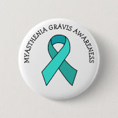 Myasthenia Gravis Awareness Ribbon Button (Vorderseite)