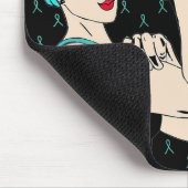 Myasthenia Gravis Awareness Ribbon Maus Pad Mousepad (Ecke)