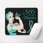 Myasthenia Gravis Awareness Ribbon Maus Pad Mousepad (Mit Mouse)