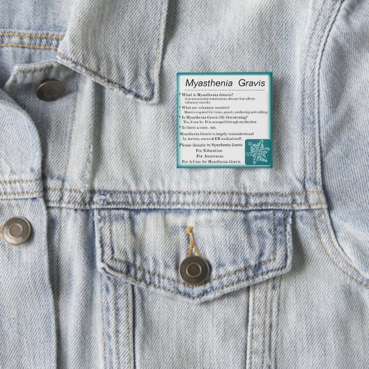 Myasthenia Gravis Bewusstsein Button (Beispiel)