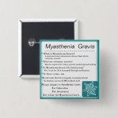 Myasthenia Gravis Bewusstsein Button (Vorne & Hinten)