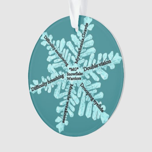 Myasthenia Gravis Bewusstsein [c] Ornament (Vorderseite)