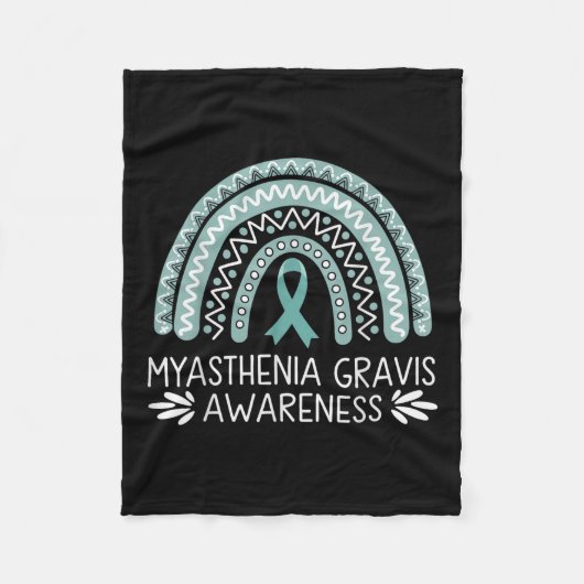 Myasthenia Gravis Bewusstsein Fleecedecke (Vorderseite)