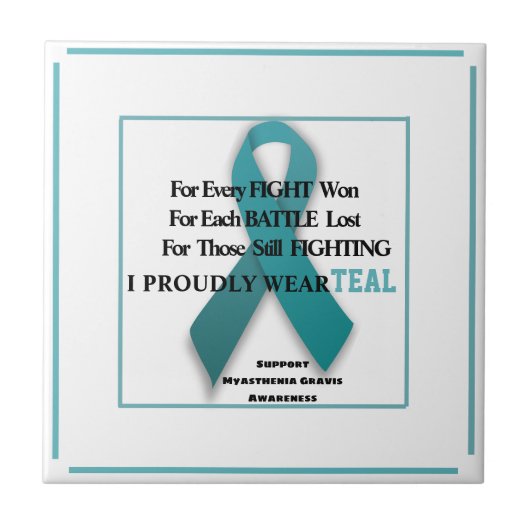 Myasthenia Gravis Bewusstsein Fliese (Vorderseite)