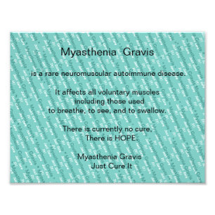 Myasthenia Gravis Bewusstsein Fotodruck