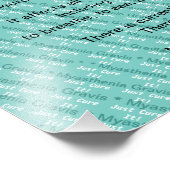 Myasthenia Gravis Bewusstsein Fotodruck (Ecke)