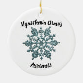 Myasthenia Gravis Bewusstsein Keramik Ornament (Hinten)
