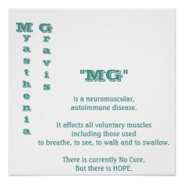 Myasthenia Gravis Bewusstsein Poster