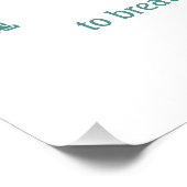 Myasthenia Gravis Bewusstsein Poster (Ecke)