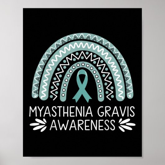 Myasthenia Gravis Bewusstsein Poster (Vorne)