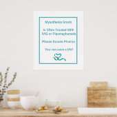 Myasthenia Gravis Bewusstsein Poster (Küche)