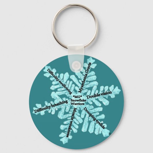 Myasthenia Gravis Bewusstsein Schlüsselanhänger (Vorderseite)