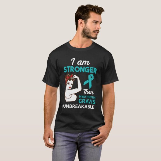 Myasthenia Gravis Bewusstsein T-Shirt (Vorne ganz)