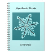 Myasthenia Gravis Bewusstseins-aquamarines Notizblock (Vorderseite)