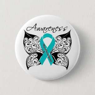 Myasthenia Gravis Bewusstseins-Schmetterling Button