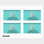 Myasthenia Gravis Patient an Bord *Fensterheber Rechteckiger Aufkleber (Blatt)