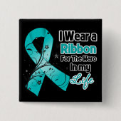 Myasthenia Gravis Ribbon Hero in My Life Button (Vorderseite)