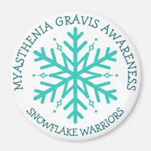 Myasthenia Gravis Schneeflocke-Kriegers-Magnet Magnet