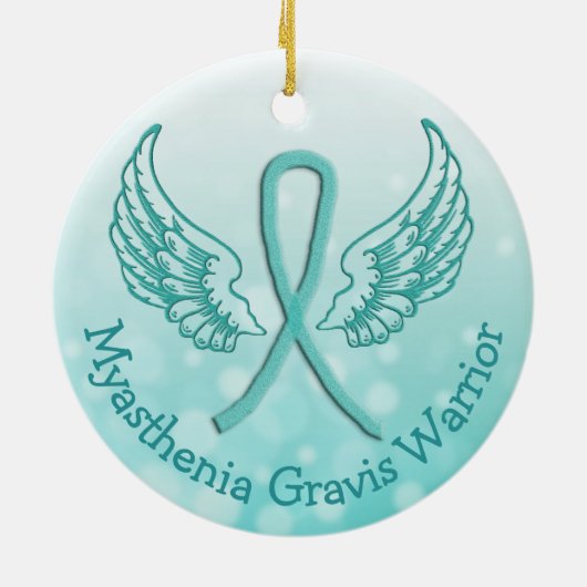 Myasthenia Gravis Snowflake Christmas  Ornament (Hinten)