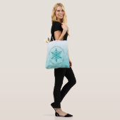 Myasthenia Gravis Snowflake Warrior Aquamarin Ribb Tasche (Am Model)