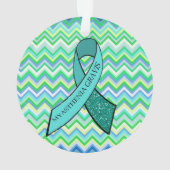 Myasthenia Gravis Snowflake Weihnachtsschmuck Ornament (Rückseite)