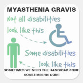 Myasthenia Gravis STICKER (Vorderseite)