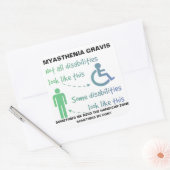 Myasthenia Gravis STICKER (Umschlag)