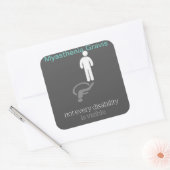 Myasthenia Gravis Sticker~ Quadratischer Aufkleber (Umschlag)