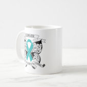 Myasthenia Gravis Überlebend-Schmetterling Kaffeetasse (Vorderseite Links)