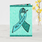 Myasthenia Gravis Warrior Grußkarte für den Freund Karte (Gelbe Blume)