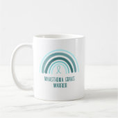 Myasthenia Gravis Warrior Rainbow and Ribbon Kaffeetasse (Links)