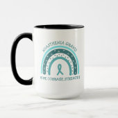 Myasthenia Gravis Warrior Rainbow and Ribbon Tasse (Links)