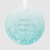 Myasthenia Gravis Warrior Snowflake Weihnachten Ornament (Rückseite)