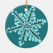 Myasthenia Gravis/zusammen können wir eine Heilung Keramikornament (Vorne)