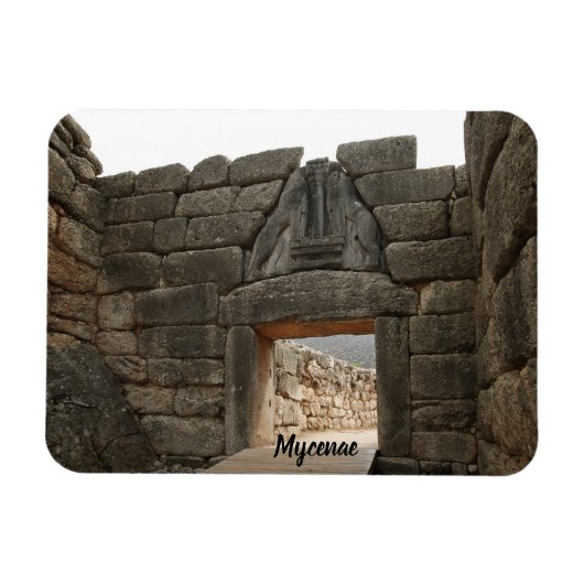 Mycenae Lion Gate Magnet (Horizontal)