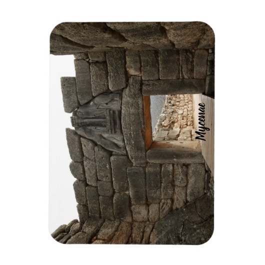 Mycenae Lion Gate Magnet (Vertikal)