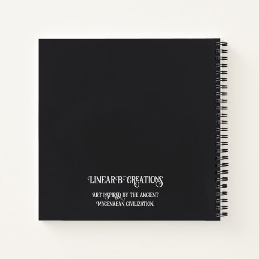 Mycenaean Griechisch Inspiriert Bird-Notebook Notizblock (Rückseite)