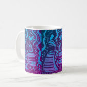 Mycenaean Griechisch Inspiriert Blue Couple Tasse (Vorderseite Links)