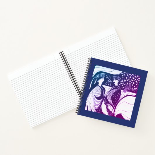 Mycenaean Griechisch Inspiriert Blue Gossippy Note Notizblock (Innenseite)