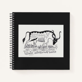 Mycenaean griechisch Inspiriert Bull Notebook Notizblock