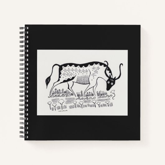 Mycenaean griechisch Inspiriert Bull Notebook Notizblock (Vorderseite)