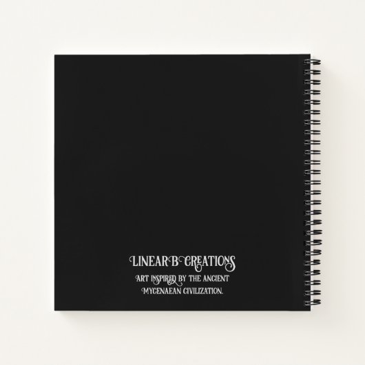Mycenaean griechisch Inspiriert Bull Notebook Notizblock (Rückseite)