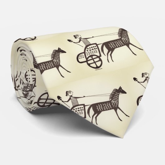 Mycenaean Griechisch Inspiriert Charioteers Neck T Krawatte (Gerollt)