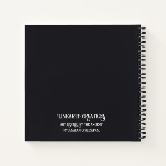 Mycenaean griechisch Inspiriert Dealer-Notebook Notizblock (Rückseite)