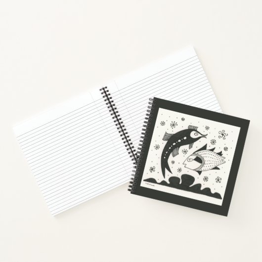 Mycenaean Griechisch Inspiriert Fisch-Notebook Notizblock (Innenseite)