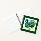Mycenaean Griechisch Inspiriert Green Bird Noteboo Notizblock (Innenseite)