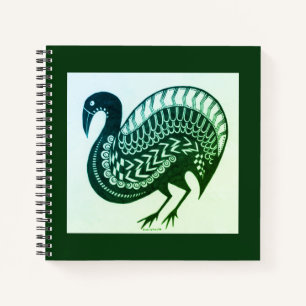 Mycenaean Griechisch Inspiriert Green Bird Noteboo Notizblock