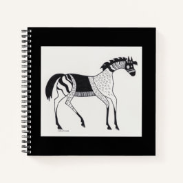 Mycenaean Griechisch Inspiriert Horse-Notebook Notizblock